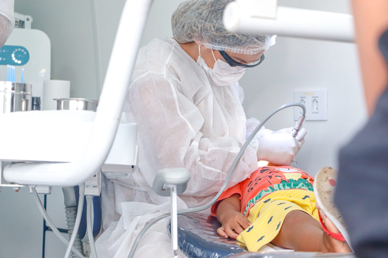 Programa Produzindo Sorrisos leva vans odontológicas ao Educandário Santa Margarida para fortalecer a saúde bucal na infância