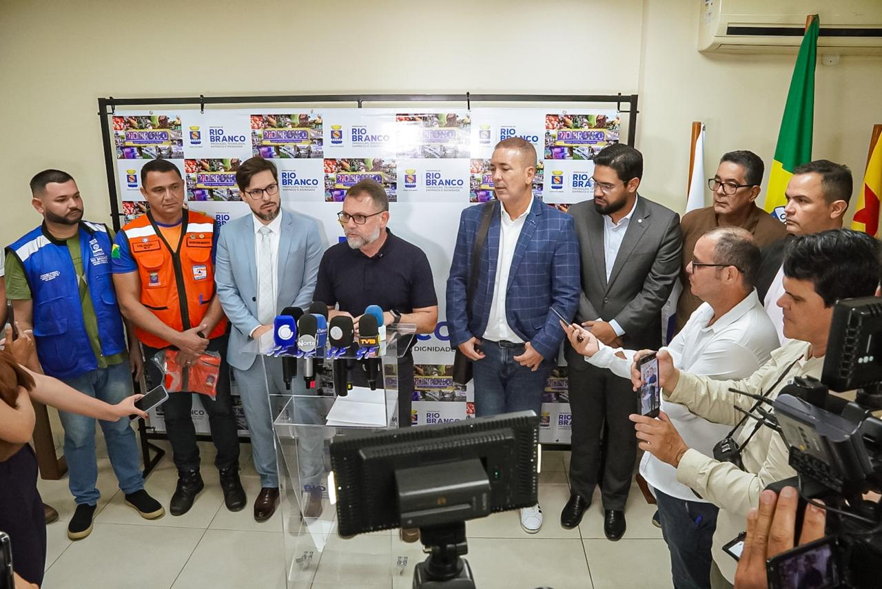 Rio Branco decreta situação de emergência e anuncia Benefício Emergencial para atingidos por enxurradas